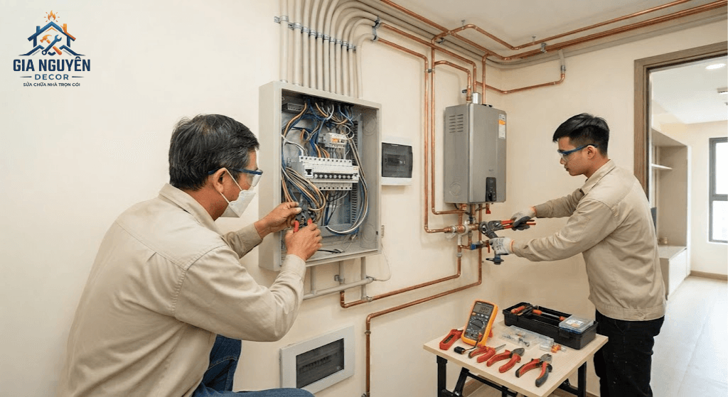 Điện nước — Gia Nguyên Decor, sửa chữa nhà tại TP.HCM