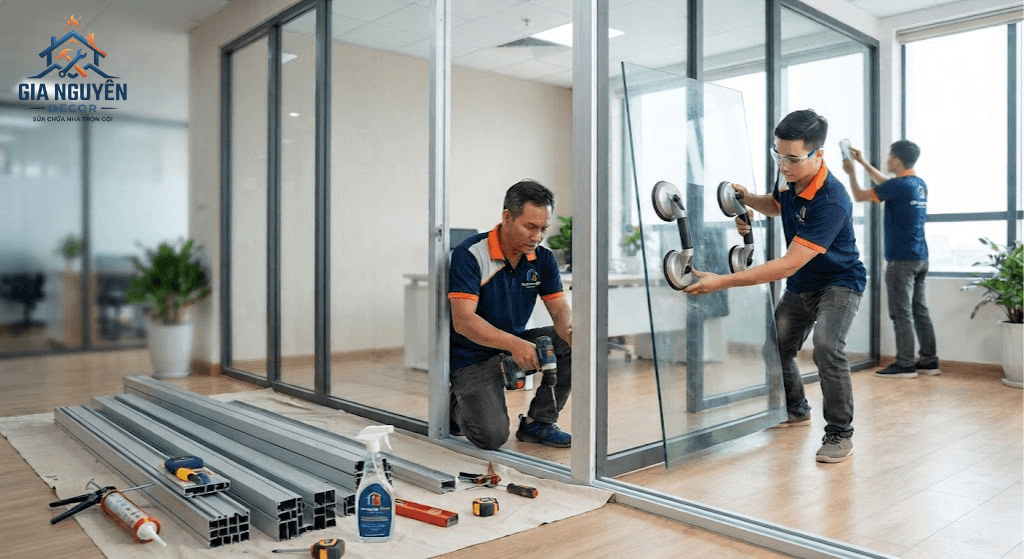 Nhôm kính — Gia Nguyên Decor, sửa chữa nhà tại TP.HCM