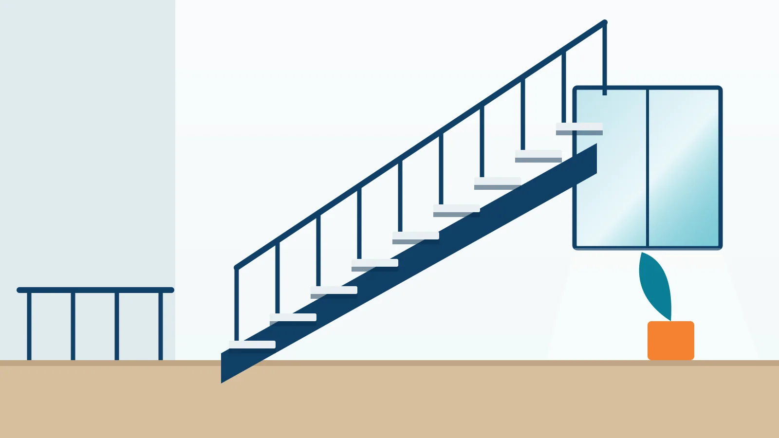 Thi công cầu thang sắt và lan can – nhà phố Gò Vấp, TP.HCM