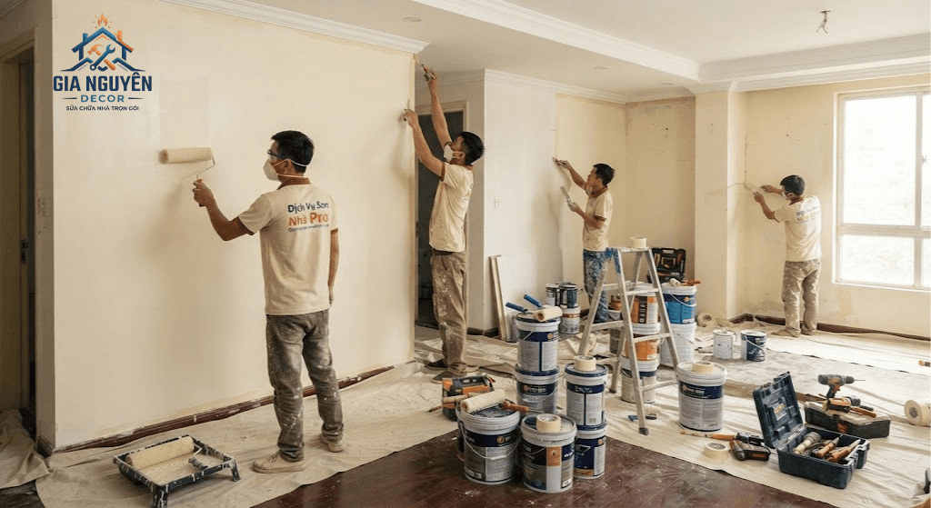 Sơn sửa nhà — Gia Nguyên Decor, sửa chữa nhà tại TP.HCM