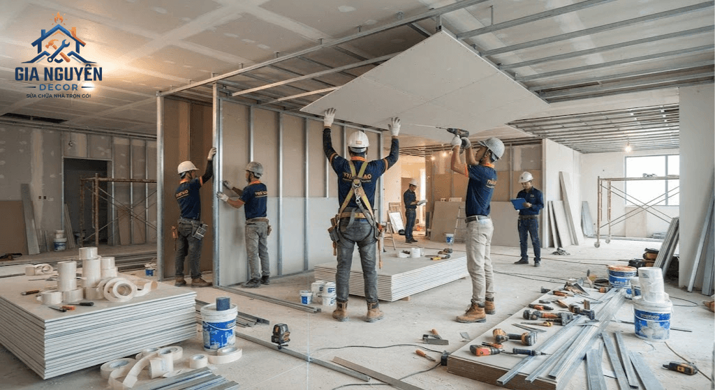 Thi công thạch cao — Gia Nguyên Decor, sửa chữa nhà tại TP.HCM
